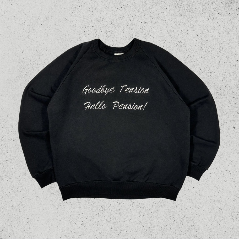 Vintage Retirement 90s Novelty Quote Funny Sweatshirt